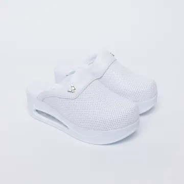 Genuine Leather Anatomical Air-Cushioned Clogs